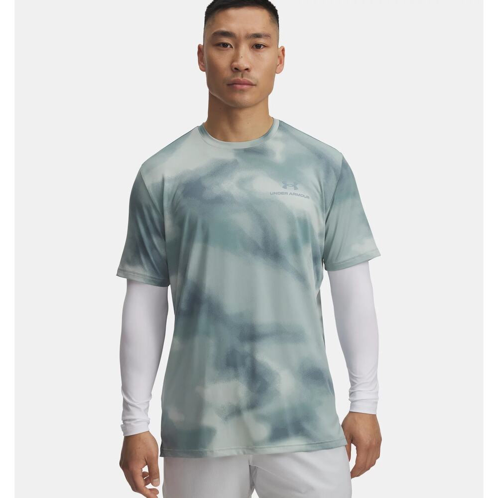 NWT Under Armour Men's UA Vanish Energy Printed Short Sleeve in Serpentine sz M